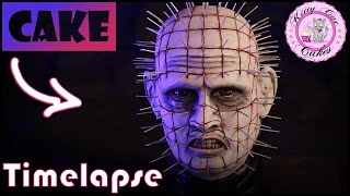 Hellraiser Pinhead CAKE | 3D Cake sculpting | Cake Bust | Halloween Cake