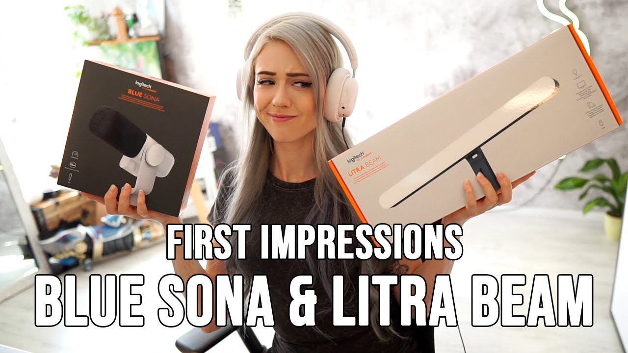 LOGITECH BLUE SONA & LITRA BEAM UNBOXING / FIRST LOOK