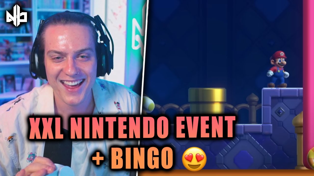 Neues Super Mario Spiel 😍 | XXL Nintendo Event + Bingo | Niek Reaction