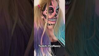 Harley Quinn Skull Makeup
