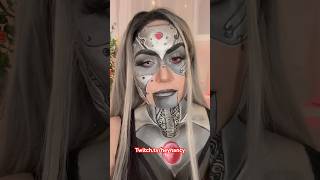 Cyborg Girl #facepaint #makeup #cyborgmakeup #cyborg
