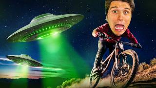 400m SPRÜNGE auf der ALIEN Downhill Strecke - Fahrrad Simulator
