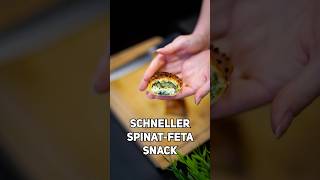 Mein neuer Lieblingssnack mit Spinat & Feta 😍 #shorts