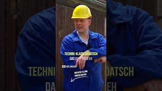 Handwerker über alte Technik. I Den ganzen Sketch seht ihr auf dem Kanal!