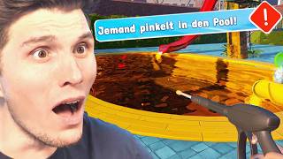 100 BESUCHER pinkeln in meinen POOL im Wasserpark Simulator (trotzdem neuer Besucher-REKORD)