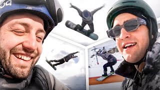 Dumme STUNTS & TRICKS beim LUFTKISSEN in Ischgl!