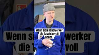 Wenn sich Handwerker die Taschen voll hauen. I Den ganzen Sketch seht ihr auf dem Kanal!