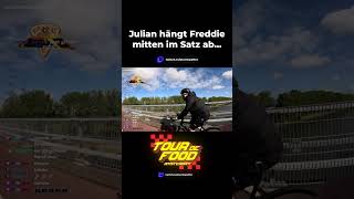 Julian hängt @SturmwaffelLP mitten im Satz ab... I Tour De Food